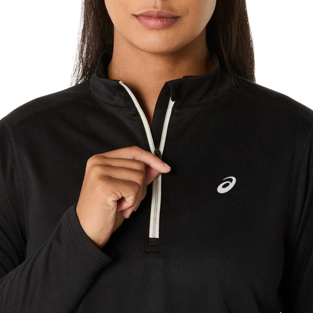 Asics Icon Halv Glidelås Langarmet T-skjorte female