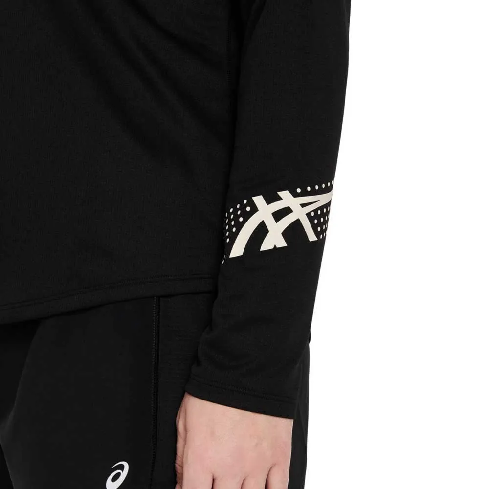 Asics Icon Halv Glidelås Langarmet T-skjorte female