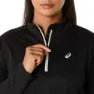 Asics Icon Halv Glidelås Langarmet T-skjorte female