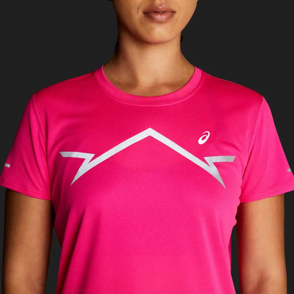Asics Lite-show Kortarmet T-skjorte female, Pink glo