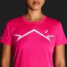 Asics Lite-show Kortarmet T-skjorte female, Pink glo