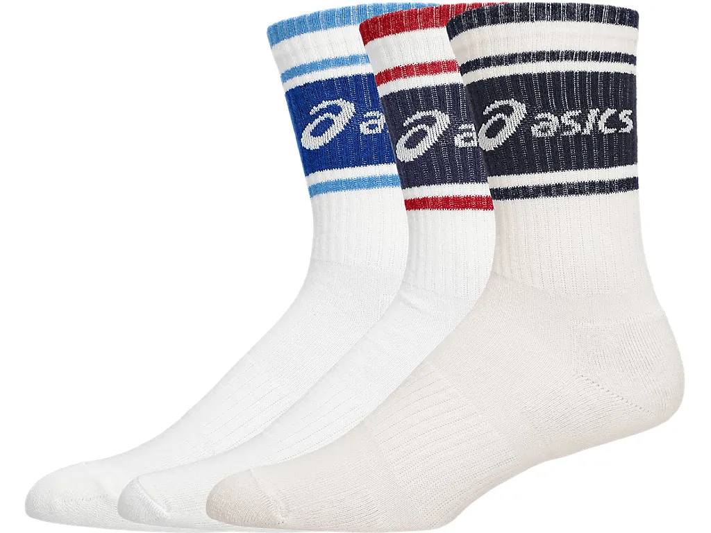 Asics Logo Crew Sock 3pk Asics Logo Crew Sock 3pk