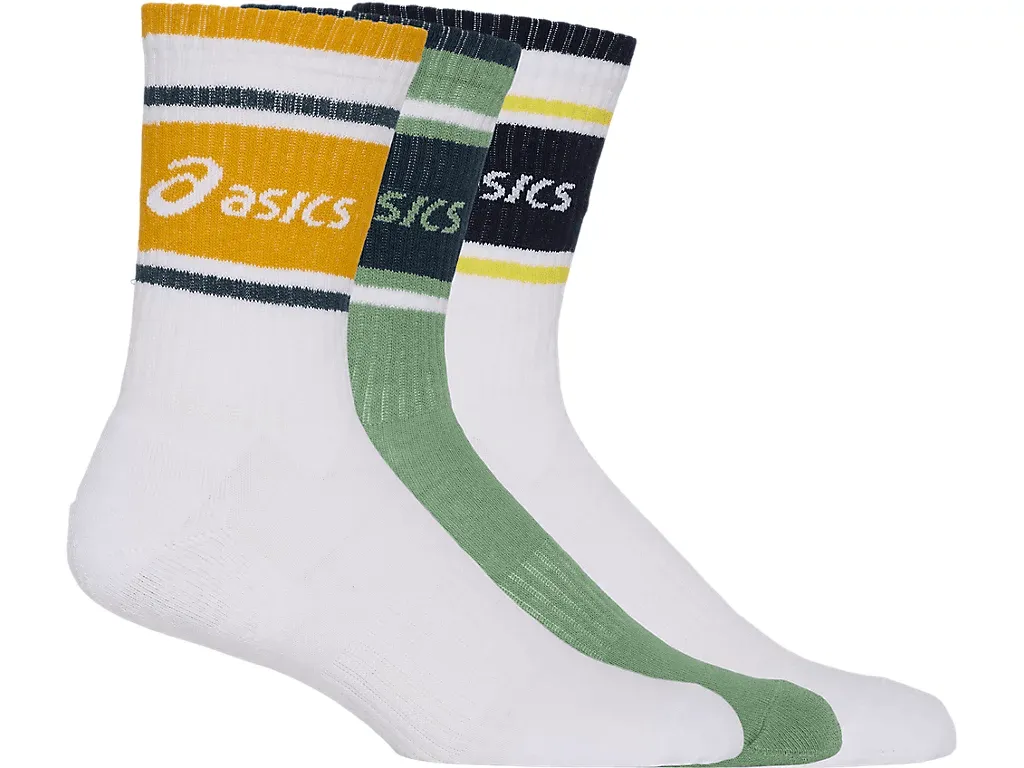 Asics Logo Crew Sock 3pk, Graycolor