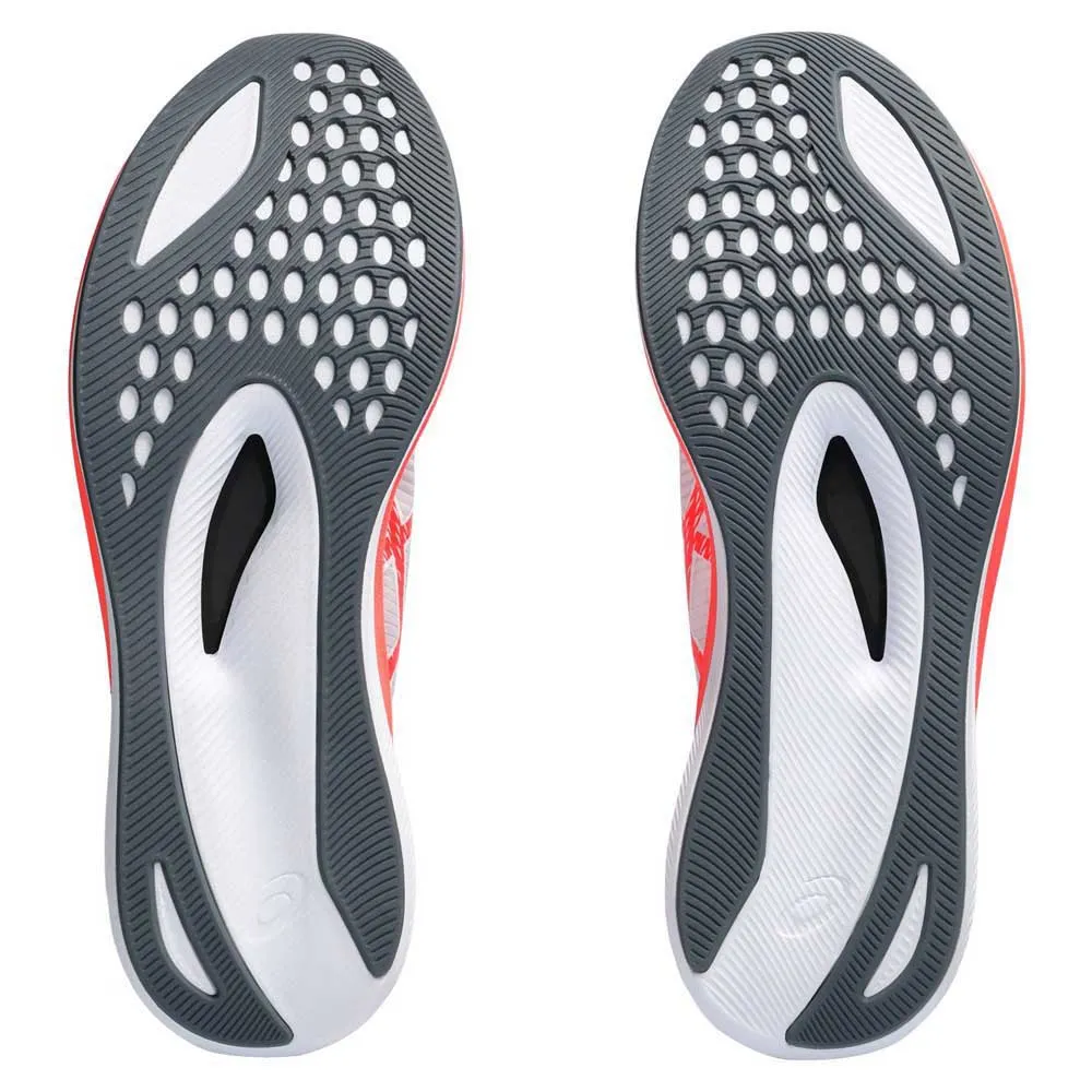 Asics Magic Speed 3 Løpesko male, White / sunrise red
