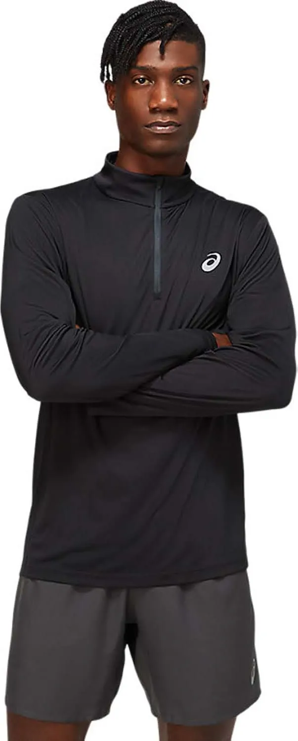 Asics Men's Core Ls 1/2 Zip Top Performance, Performance black