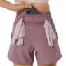 Asics Nagino 4inch Run Shorts female, Dusty mauve