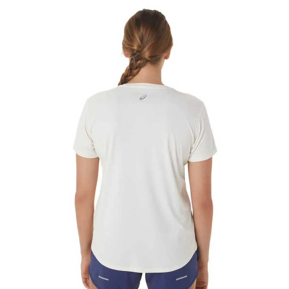 Asics Nagino Graphic Run Kortarmet T-skjorte female, Cream