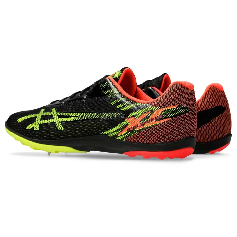 Asics Resurgence Xc Løpesko Med Pigger male, Black / safety yellow