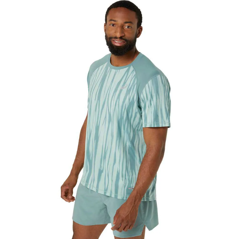 Asics Road All Over Print Kortarmet T-skjorte male