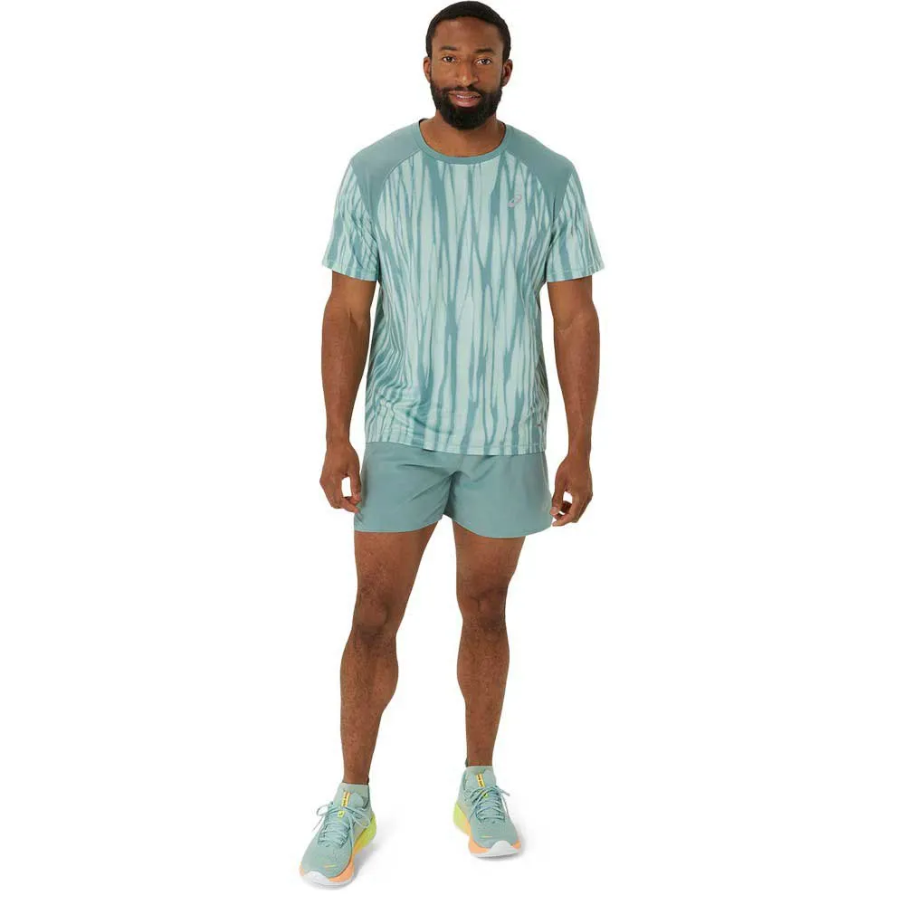 Asics Road All Over Print Kortarmet T-skjorte male