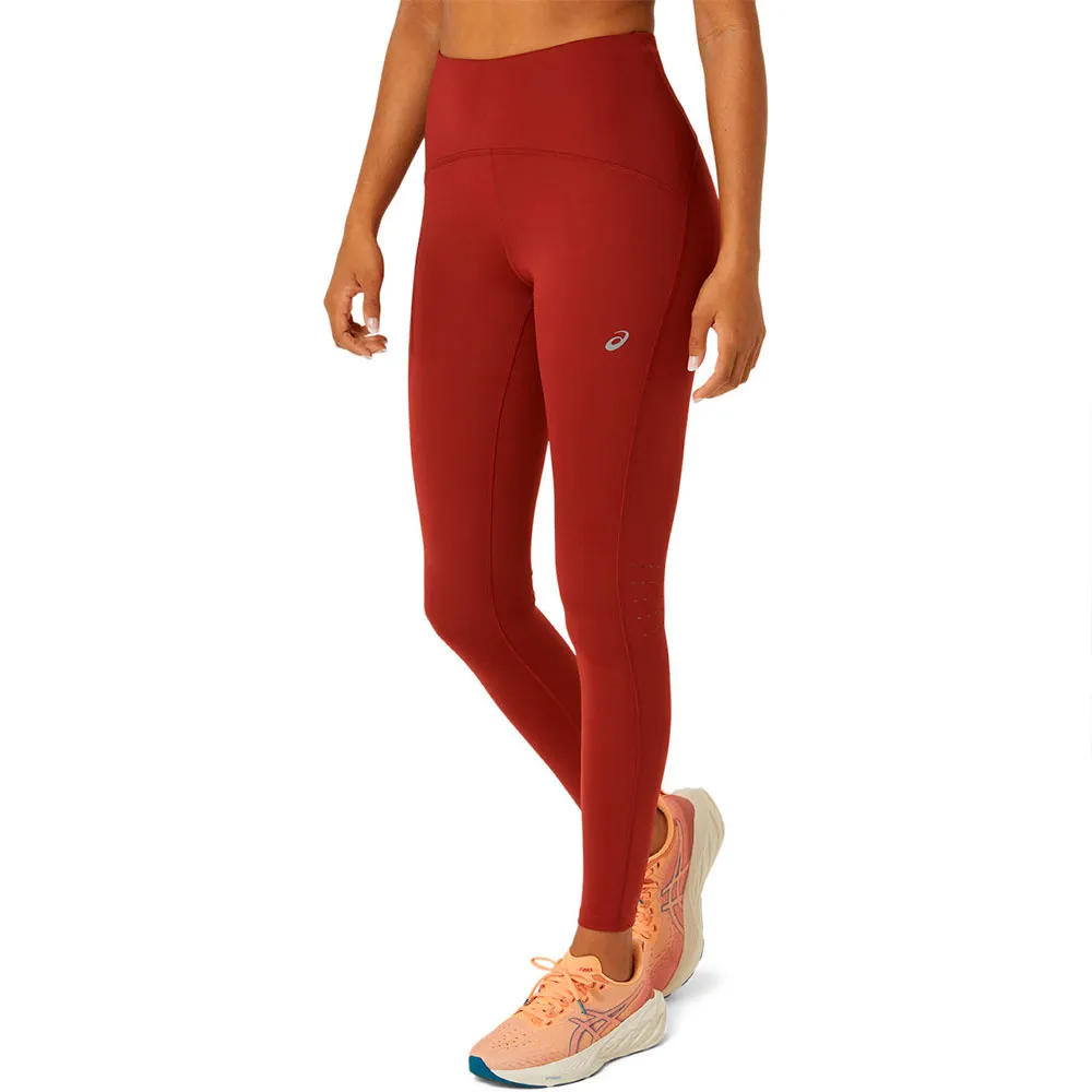 Asics Road Leggings female, Deep red Asics Road Leggings female, Deep red