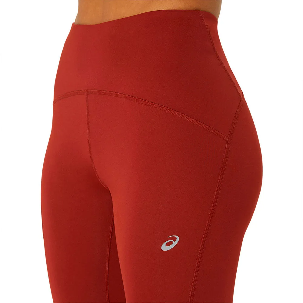 Asics Road Leggings female, Deep red Asics Road Leggings female, Deep red
