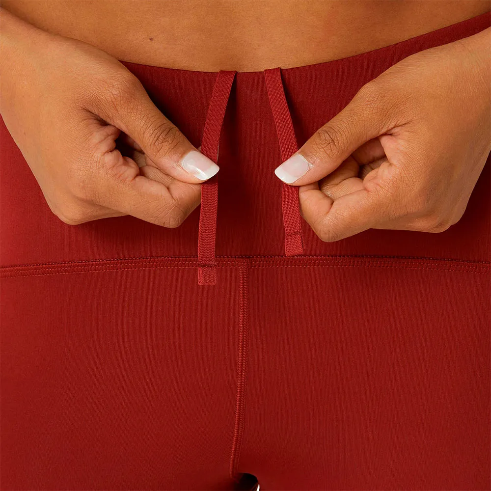 Asics Road Leggings female, Deep red Asics Road Leggings female, Deep red