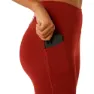 Asics Road Leggings female, Deep red