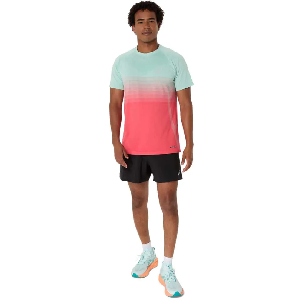 Asics Sømløs T-skjorte Med Korte Ermer Refurbished male, Coral reef / oasis green Asics Sømløs T-skjorte Med Korte Ermer Refurbished male, Coral reef / oasis green