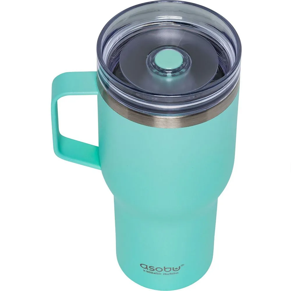Asobu 360 Travel 900ml Stainless Steel Termoskopp, Green, One Size
