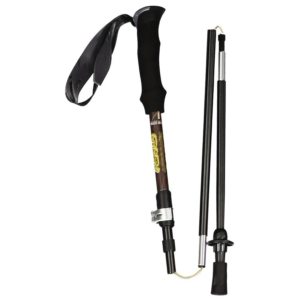 Asolo Approach Dlx Spaserstokker, Black / grey, 110-130cm