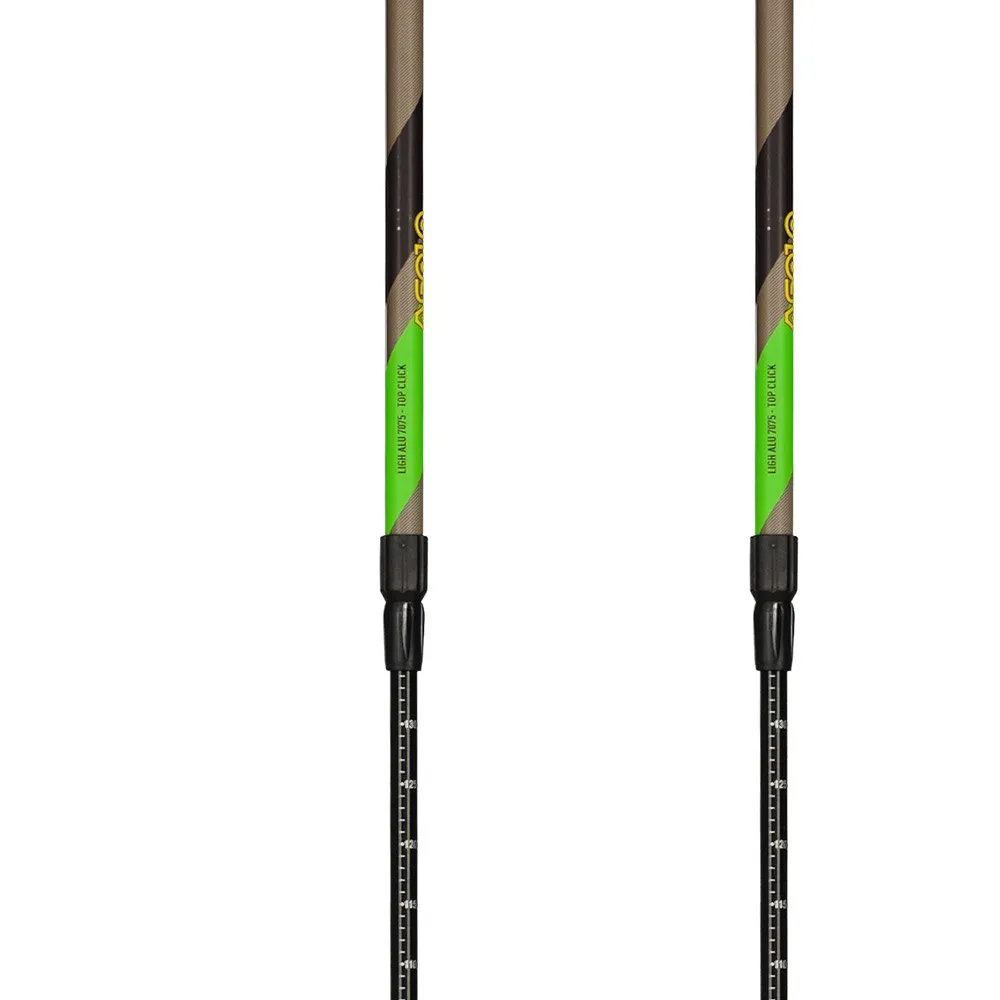 Asolo Escape 3 Top-click Dlx Spaserstokker, Green / grey / black, 64-135cm Asolo Escape 3 Top-click Dlx Spaserstokker, Green / grey / black, 64-135cm