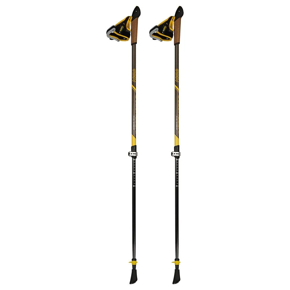 Asolo Instructor Carbon 2 Dlx Spaserstokker, Yellow / grey / black, 70-130cm Asolo Instructor Carbon 2 Dlx Spaserstokker, Yellow / grey / black, 70-130cm