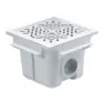 Astral 00258 Abs 2´´ Bassengavløp 210x210mm unisex, White, One Size