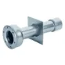 Astral 00327 Inox Aisi304 L240mm Veggrør Med 1 1/2 Innvendig Gjenger I Begge Ender unisex, Grey, 240mm