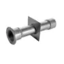Astral 00327 Inox Aisi304 L240mm Veggrør Med 1 1/2 Innvendig Gjenger I Begge Ender unisex, Grey, 240mm
