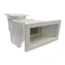 Astral 11304 Skimmer Standard Langt Munnstykke Firkantet Lokk 17l unisex, White, One Size