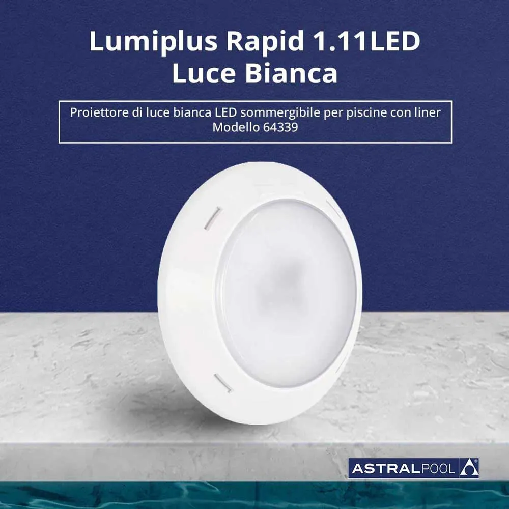 Astral 64339 Lumiplus Essential Rapid White For Liner Pool Projektor unisex, White, One Size