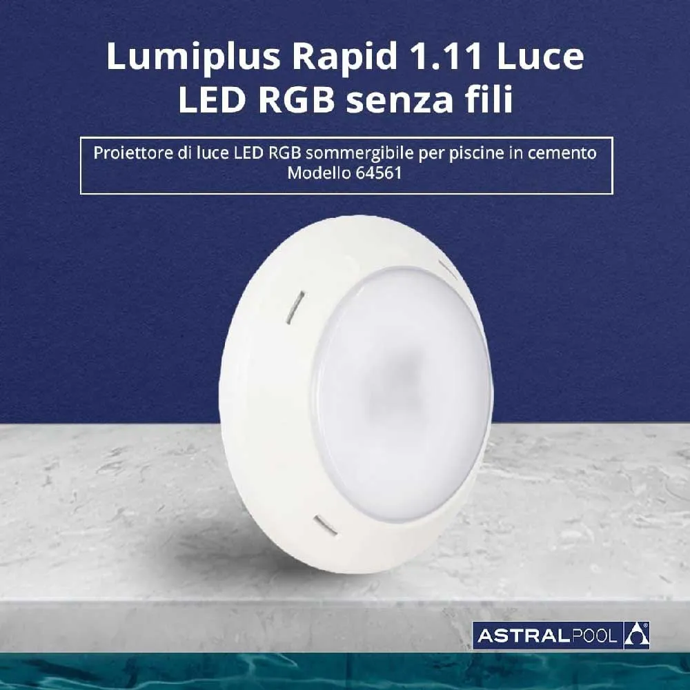Astral 64561 Lumiplus Essential Rapid Rgb Rc1100 For Concrete Pool Projektor unisex, White, One Size Astral 64561 Lumiplus Essential Rapid Rgb Rc1100 For Concrete Pool Projektor unisex, White, One Size