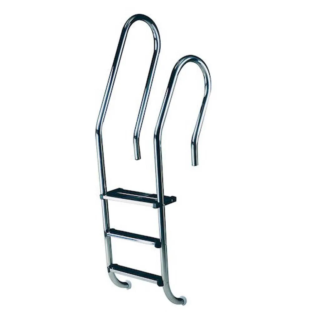 Astral Blandet Aisi316 Basseng Stige + 1 Dobbel Sikkerhetsstige 2 Trinn unisex, Inox, One Size