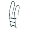 Astral Blandet Aisi316 Basseng Stige + 1 Dobbel Sikkerhetsstige 2 Trinn unisex, Inox, One Size