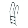 Astral Blandet Aisi316 Basseng Stige + 1 Dobbel Sikkerhetsstige 3 Trinn unisex, Inox, One Size
