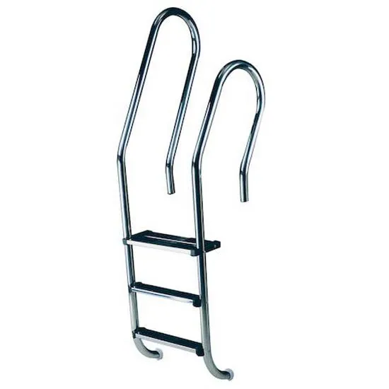 Astral Blandet Aisi316 Basseng Stige + 1 Dobbel Sikkerhetsstige 4 Trinn unisex, Inox, One Size