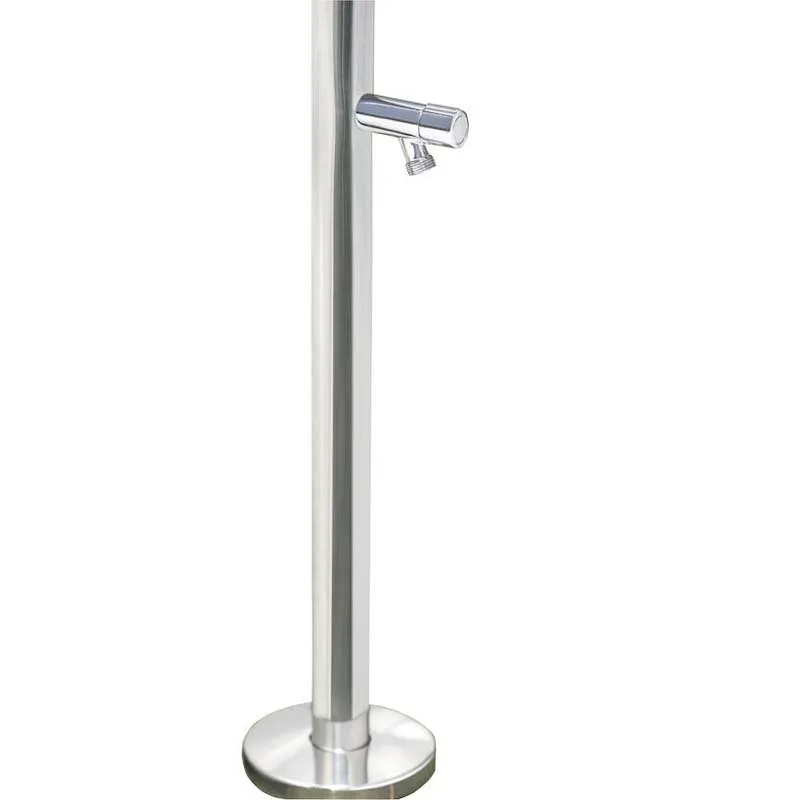 Astral Dusjhode Med Fotbadkran unisex, Inox, One Size