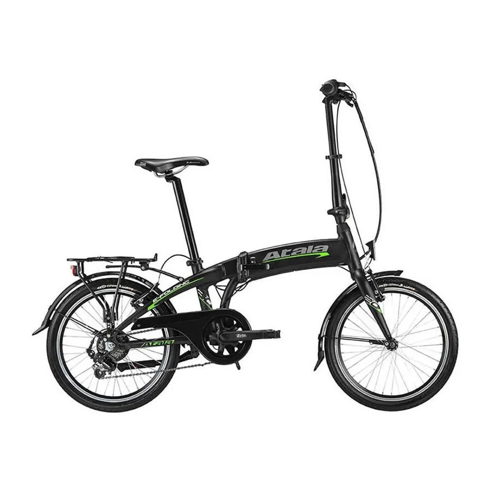 Atala 20´´ 7s Sammenleggbar Elsykkel, Black / green, One Size, 250Wh