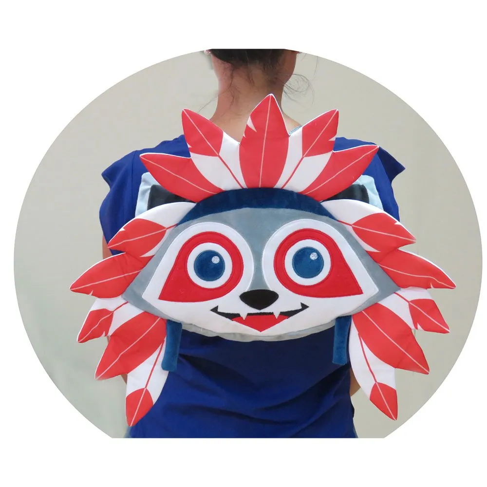 Atlet Indi Plush Ryggsekk, Red / white Atlet Indi Plush Ryggsekk, Red / white