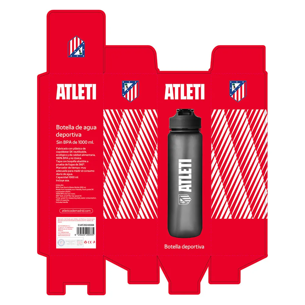 Atlet Termosflaske 1l, Black, One Size Atlet Termosflaske 1l, Black, One Size