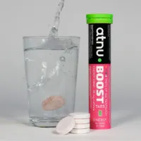 ATNU BOOST Energy Drink koffeintabs med Ice Tea Peach smak ATNU BOOST Energy Drink koffeintabs med Ice Tea Peach smak
