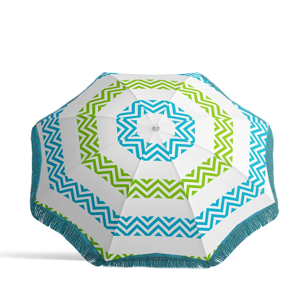 Atosa Nylon Orienterbare Frynser/metall Upf 3 Assortert Parasoll 22/25 Mm 200 Cm unisex, Multicolor, One Size