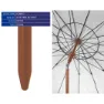 Atosa Orienterbare Orxford-frynser I Aluminium 3 Assortert Parasoll 29/32 Mm 220 Cm unisex, Multicolor, One Size