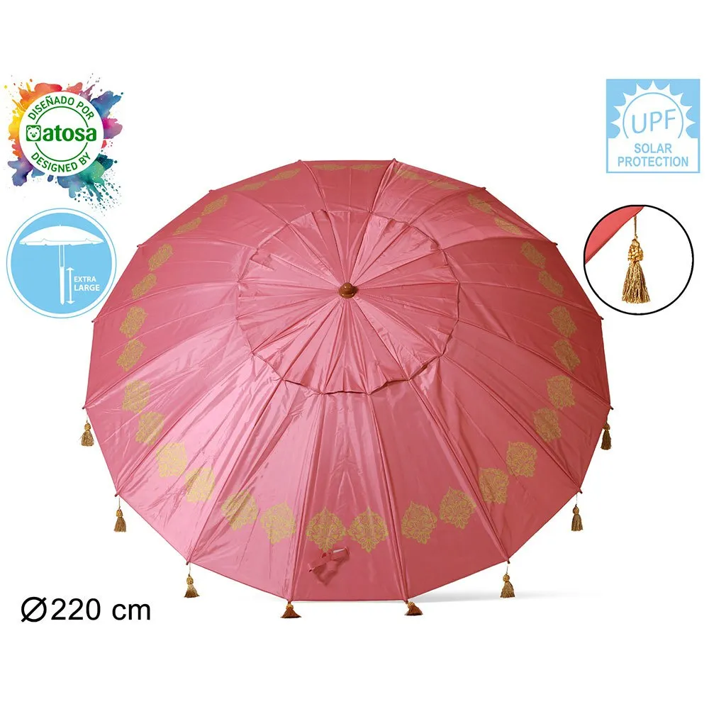 Atosa Strandparasol 220 Cm Refurbished unisex, Pink, One Size Atosa Strandparasol 220 Cm Refurbished unisex, Pink, One Size