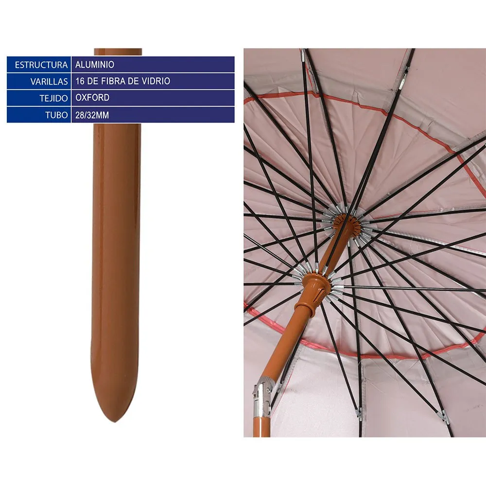 Atosa Strandparasol 220 Cm Refurbished unisex, Pink, One Size Atosa Strandparasol 220 Cm Refurbished unisex, Pink, One Size