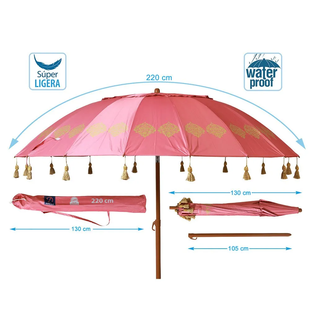 Atosa Strandparasol 220 Cm Refurbished unisex, Pink, One Size Atosa Strandparasol 220 Cm Refurbished unisex, Pink, One Size