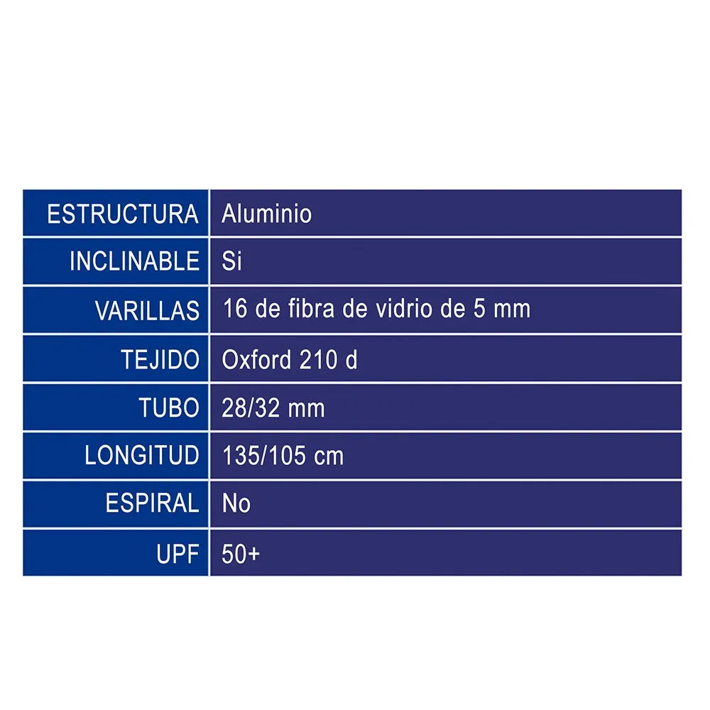 Atosa Strandparasol 240 Cm unisex Atosa Strandparasol 240 Cm unisex