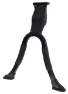 Atranvelo Moove dobbel e-bike støtteben 320mm, Black, 28"