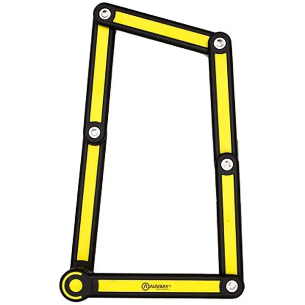 AUVRAY City Foldelås, Black / yellow, 85cm