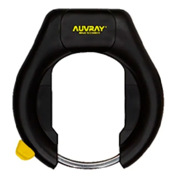 AUVRAY Evo Sykkelrammelås, Black / yellow, One Size