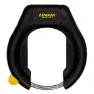 AUVRAY Evo Sykkelrammelås, Black / yellow, One Size