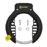 AUVRAY Mega Sykkelrammelås, Black / yellow, One Size