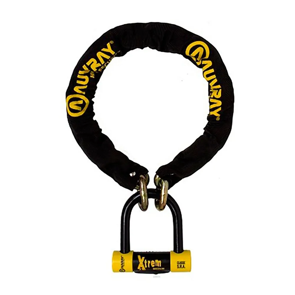 AUVRAY Xtrem Kjedelås, Black / yellow, 100cm AUVRAY Xtrem Kjedelås, Black / yellow, 100cm